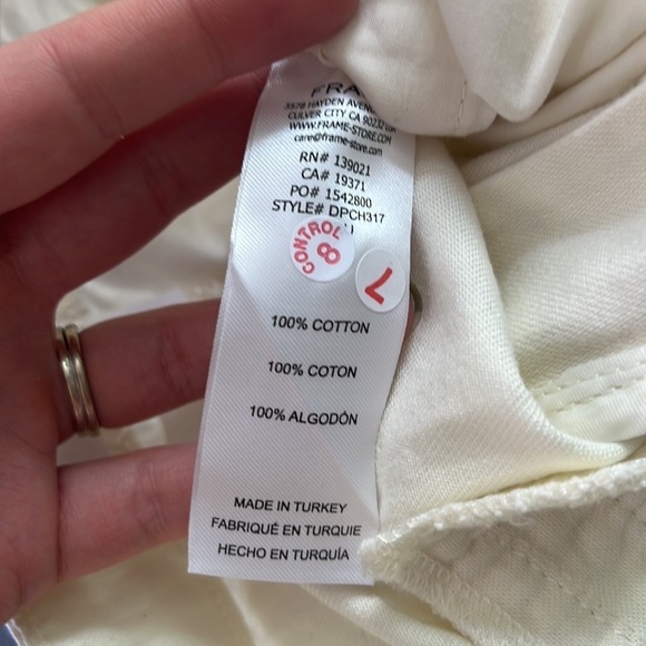 Frame // Pleated High Waist Nonstretch Denim Chinos - Picture 10 of 10